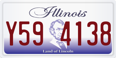 IL license plate Y594138