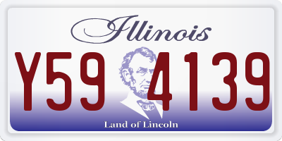 IL license plate Y594139