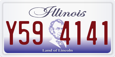 IL license plate Y594141