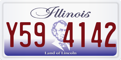 IL license plate Y594142