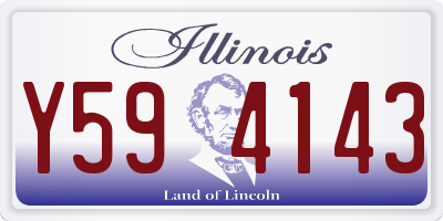 IL license plate Y594143