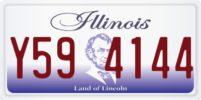 IL license plate Y594144