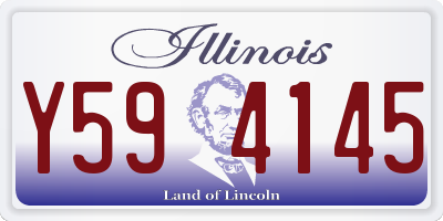 IL license plate Y594145
