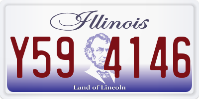 IL license plate Y594146