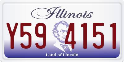 IL license plate Y594151