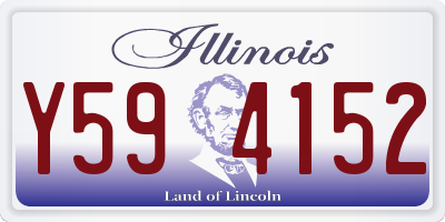 IL license plate Y594152