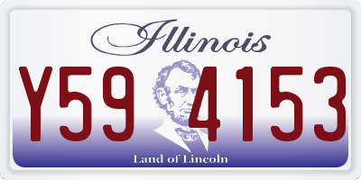 IL license plate Y594153