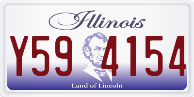 IL license plate Y594154