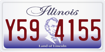 IL license plate Y594155