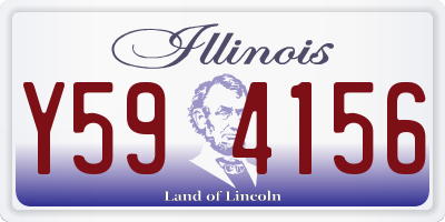 IL license plate Y594156