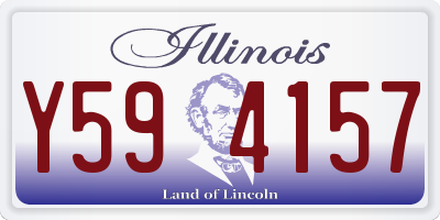 IL license plate Y594157