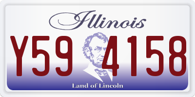 IL license plate Y594158
