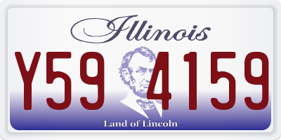 IL license plate Y594159