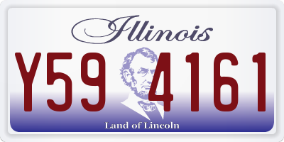 IL license plate Y594161