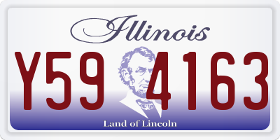 IL license plate Y594163