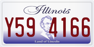 IL license plate Y594166
