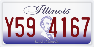 IL license plate Y594167