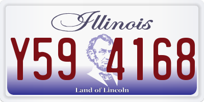 IL license plate Y594168