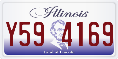IL license plate Y594169