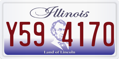 IL license plate Y594170