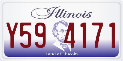 IL license plate Y594171
