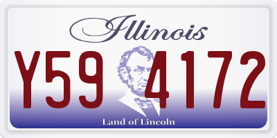 IL license plate Y594172
