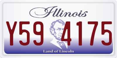 IL license plate Y594175