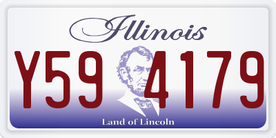 IL license plate Y594179