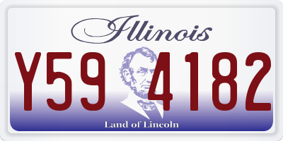 IL license plate Y594182