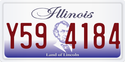 IL license plate Y594184