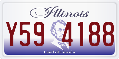 IL license plate Y594188