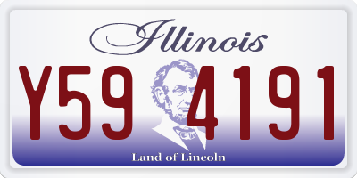 IL license plate Y594191