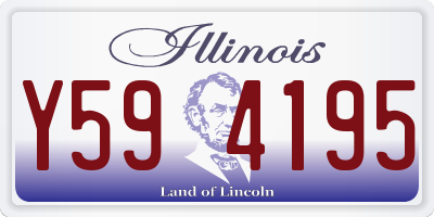 IL license plate Y594195