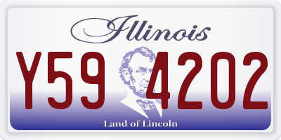 IL license plate Y594202