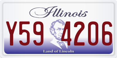 IL license plate Y594206