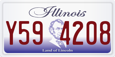 IL license plate Y594208