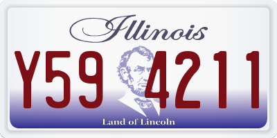 IL license plate Y594211