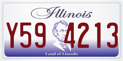 IL license plate Y594213