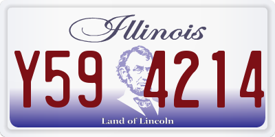 IL license plate Y594214