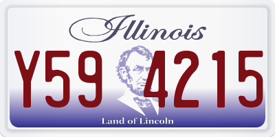 IL license plate Y594215