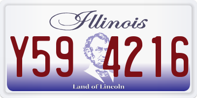 IL license plate Y594216