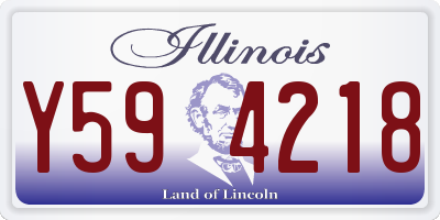 IL license plate Y594218