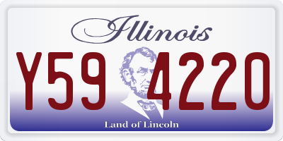IL license plate Y594220