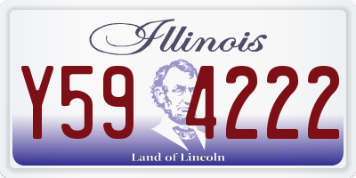 IL license plate Y594222