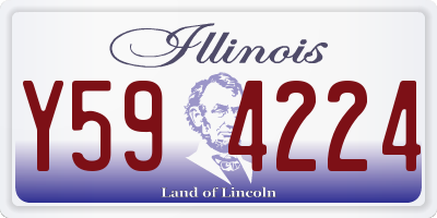 IL license plate Y594224