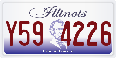 IL license plate Y594226