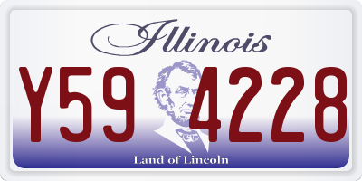 IL license plate Y594228