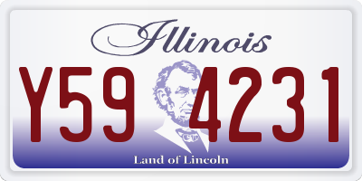 IL license plate Y594231
