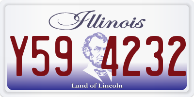IL license plate Y594232