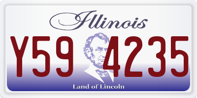 IL license plate Y594235